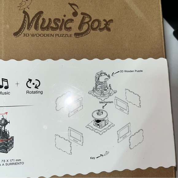 Robotime 3D Wooden Puzzle Music Box Under The Sea - Picture 10 of 10